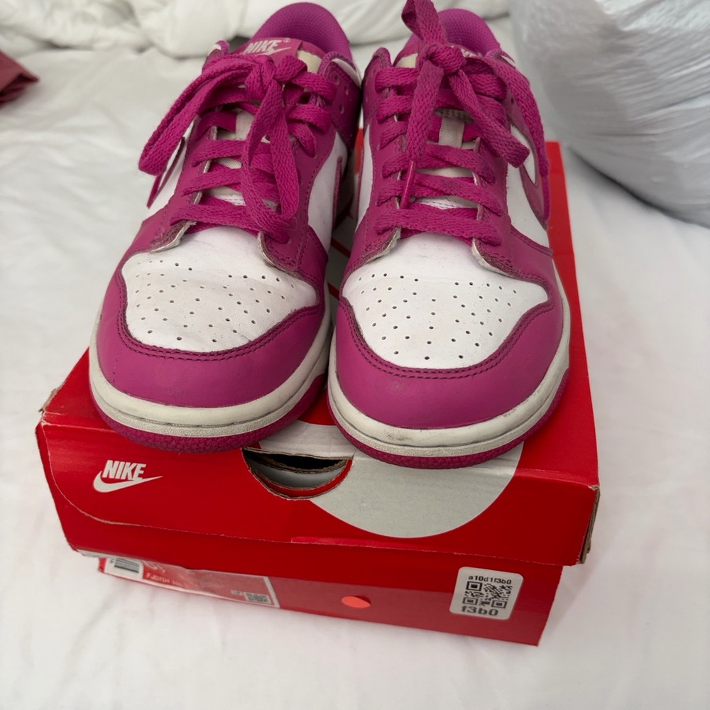 Nike Fuchsia and White Athletic Shoes